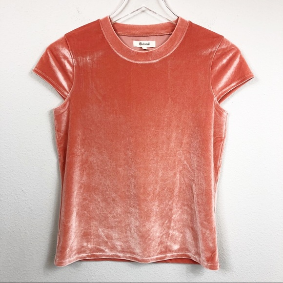 Madewell | Velvet Tee in Light Pink - Picture 2 of 6
